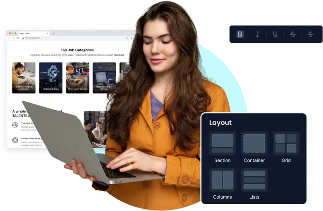 Yo!Gigs customizable features for service marketplace
